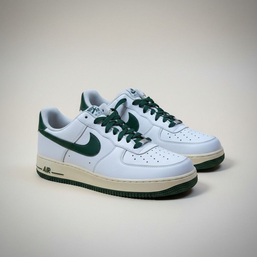 Nike Air Force 1 Low 07 Mens 13 White Gorge Green 315122-197 Sneakers Shoes